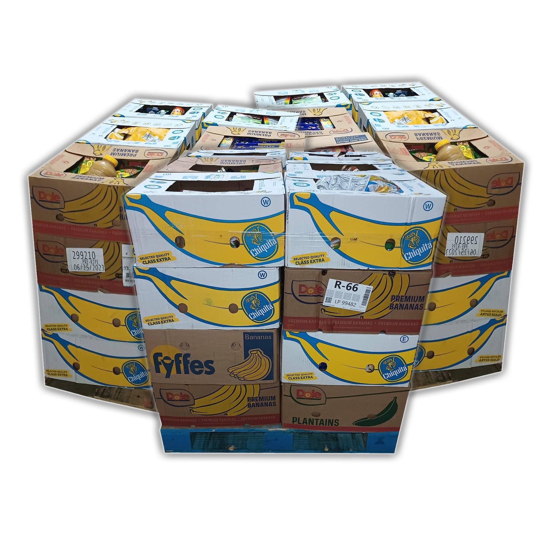 Banana Grocery Pallet – Bargain Wholesale Lot Banana Grocery Pallet – Bargain Wholesale Lot - Image 1