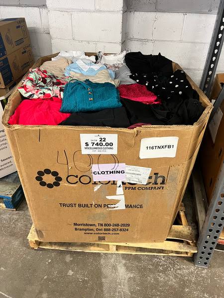 Miscellaneous Clothing Pallet 22 – Bargain Wholesale Lot Miscellaneous Clothing Pallet 22 – Bargain Wholesale Lot - Image 1