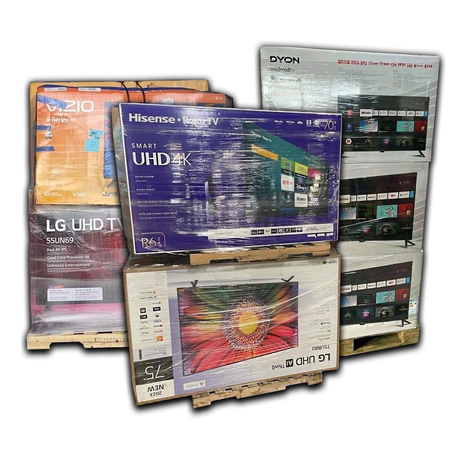 best-buy-tv-truckload-liquidations.jpg Salvage TVs Liquidation Pallet - Image 1